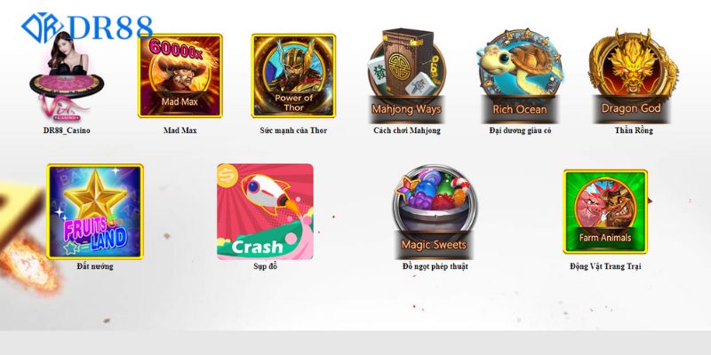Kho game DR88 nền tảng cá cược hàng đầu