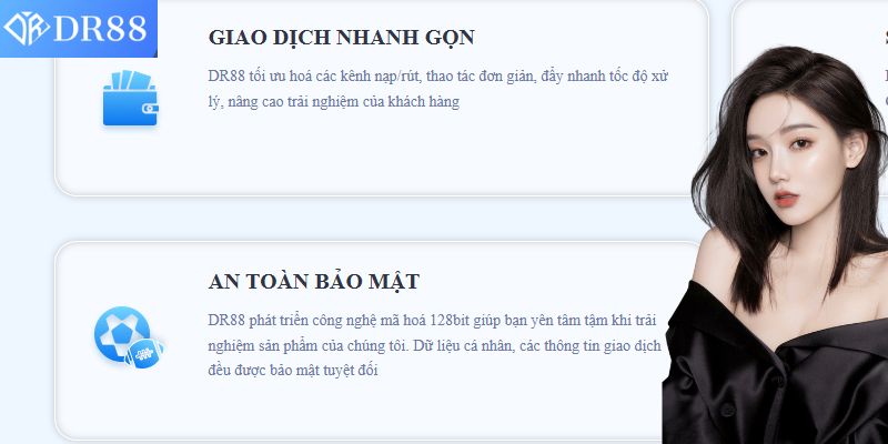 Trải nghiệm DR88 chỉ vài thao tác tha hồ rinh thưởng khủng liền tay